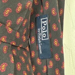 Polo by Ralph Lauren Navy and Red Paisley Tie